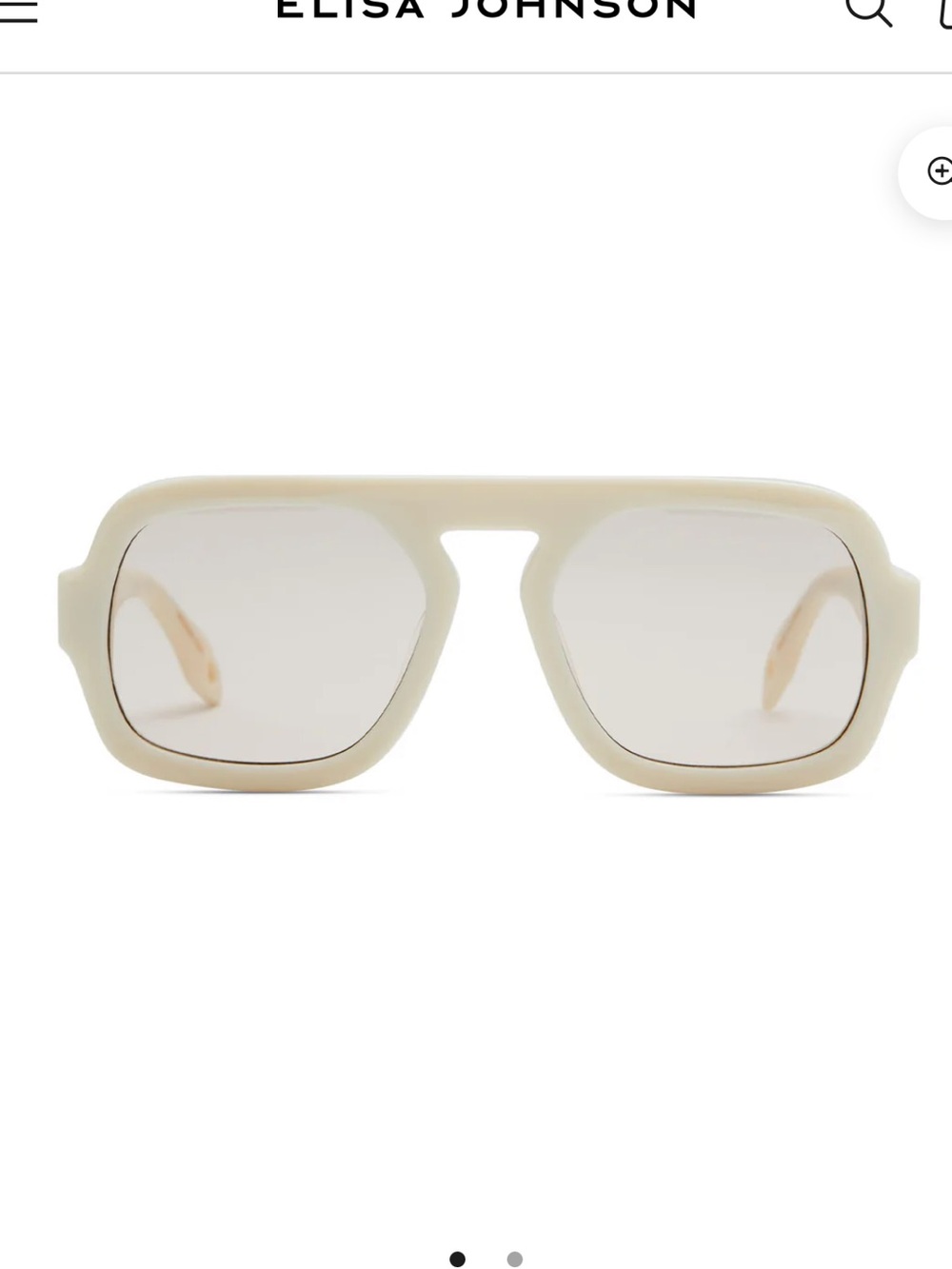 Jane Ivory White Women's Sunglasses